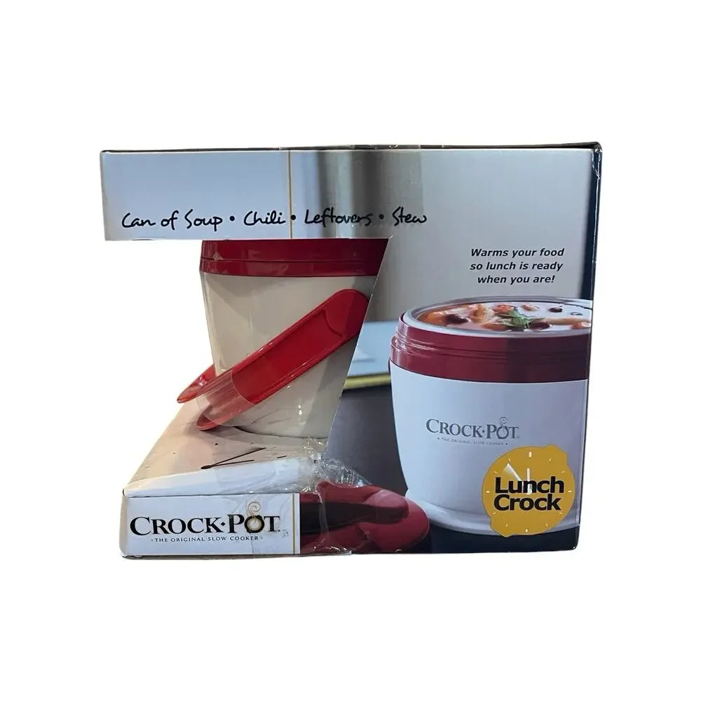 Crock-Pot Lunch Crock Food Warmer Red White SCCPLC200-R New Opened Box